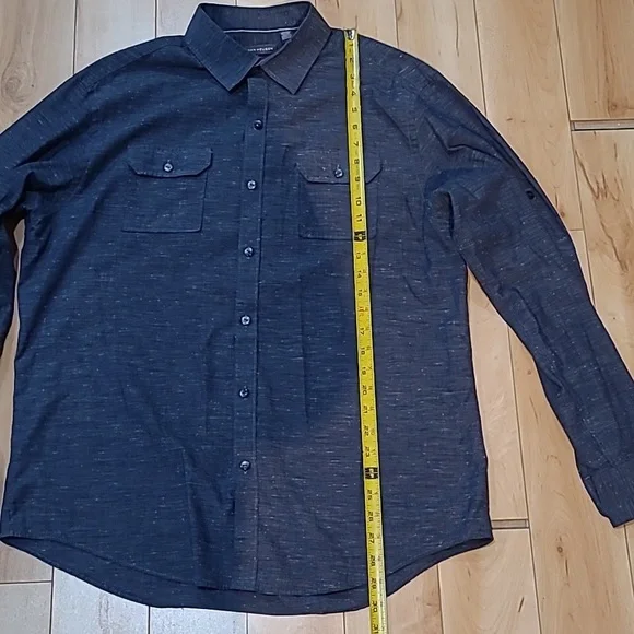 Van Heusen men's large blueish grey dress shirt - Picture 4 of 5